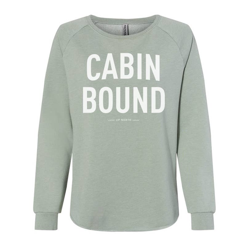 Cabin Bound Crewneck in Sage