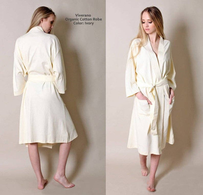 Ivory Organic Cotton Bathrobe & Spa Robe