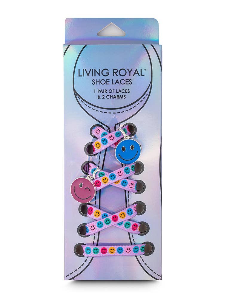 Color Happy Shoelaces + Charm Set