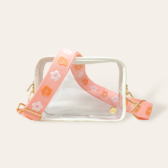 Pink Clear Crossbody Bag