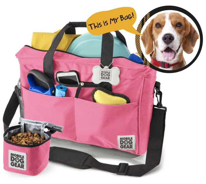 Pink Away Tote Bag (All Size Dogs): Pink