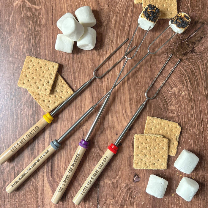 Engraved Campfire Roasting Fork