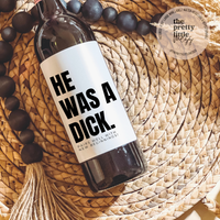 Funny Breakup Wine Label