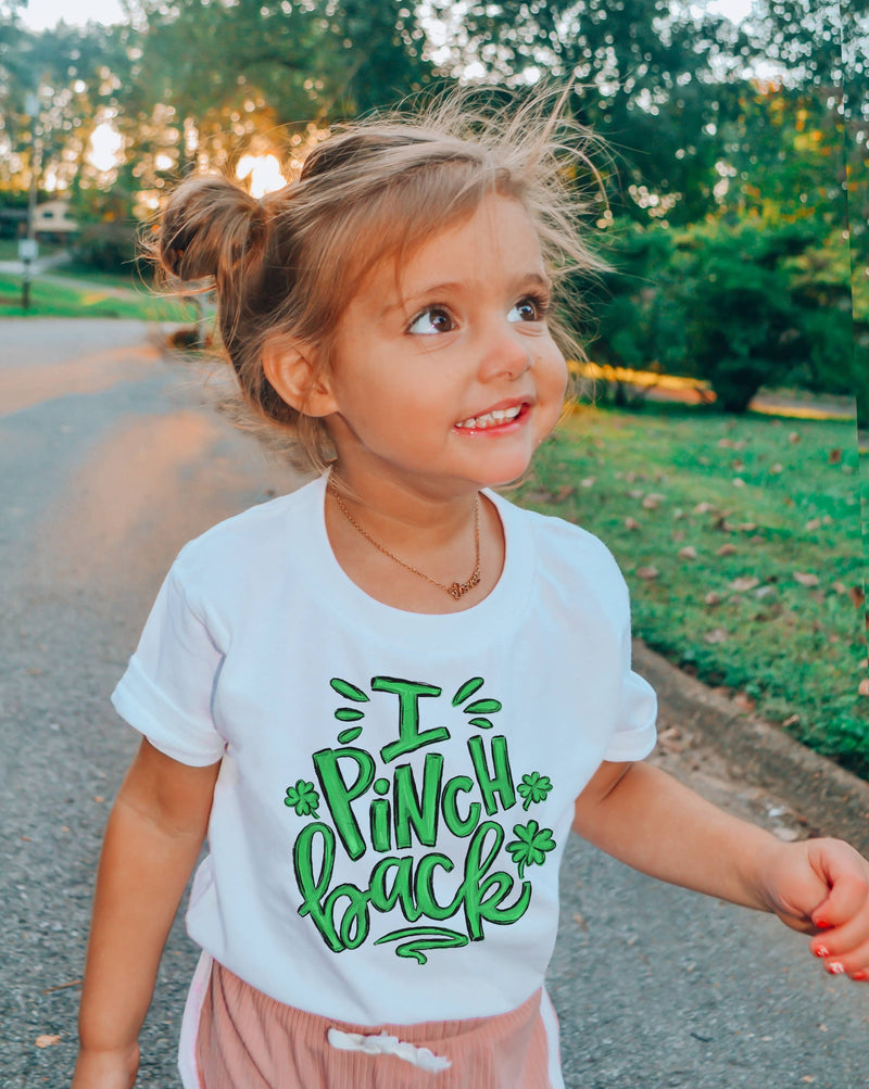 I Pinch Back Funny St. Patrick's Day Toddler Tee