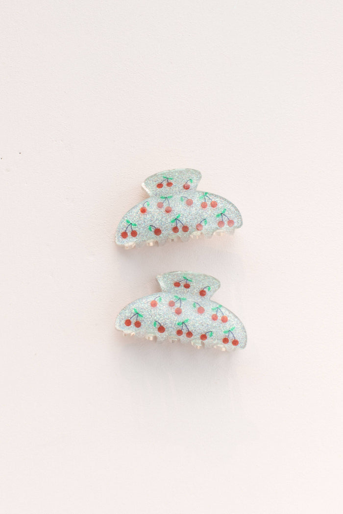 Coquette Glitter Cherry Clip Hair Claw