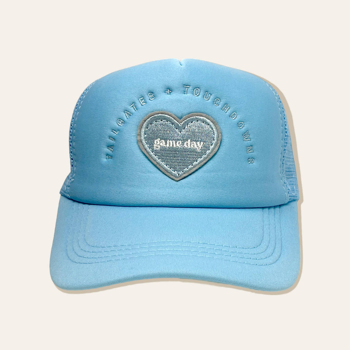 Light Blue Game Day Trucker Hat