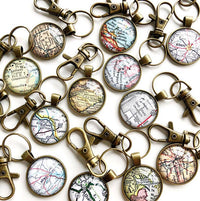 Grand Rapids Map Key Chain