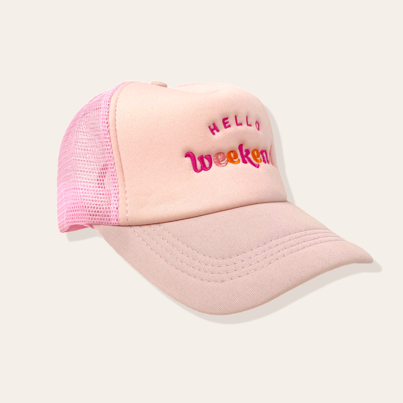 Hello Weekend Trucker Hat